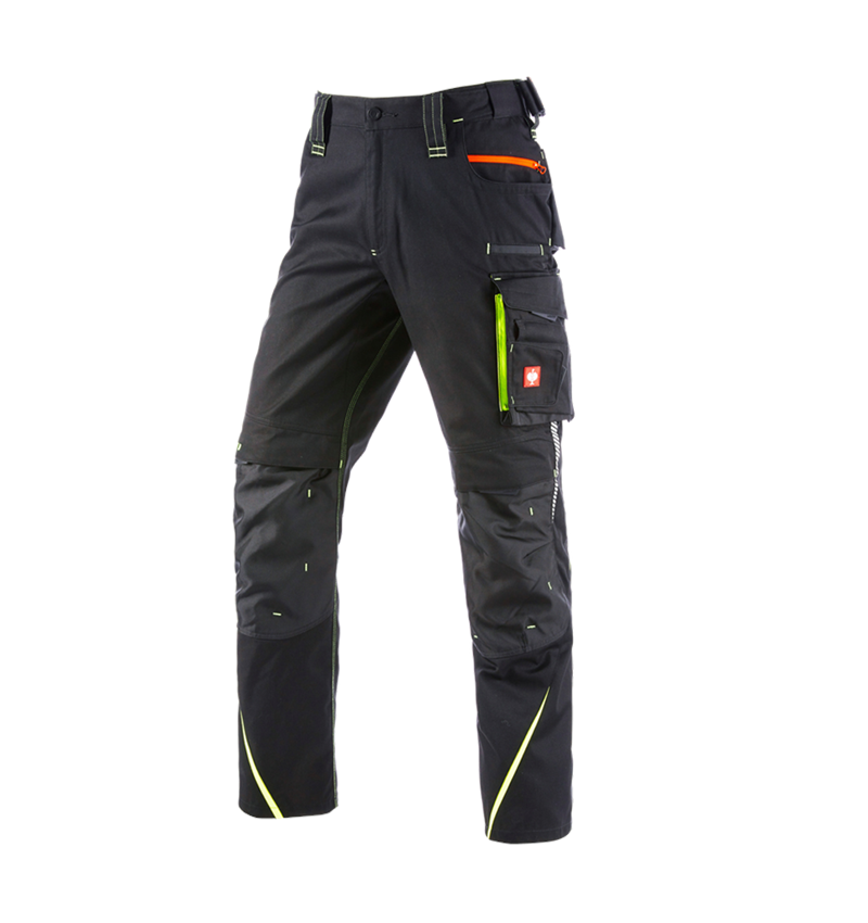 Cold: Winter trousers e.s.motion 2020, men´s + black/high-vis yellow/high-vis orange 2