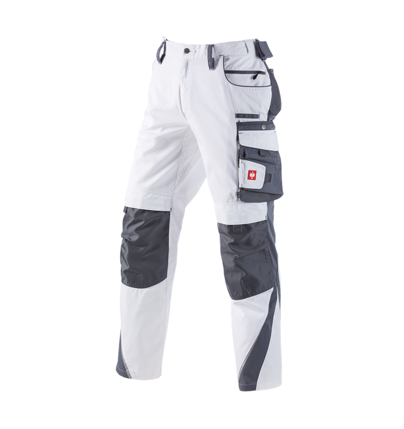 Plumbers / Installers: Trousers e.s.motion Winter + white/grey 2