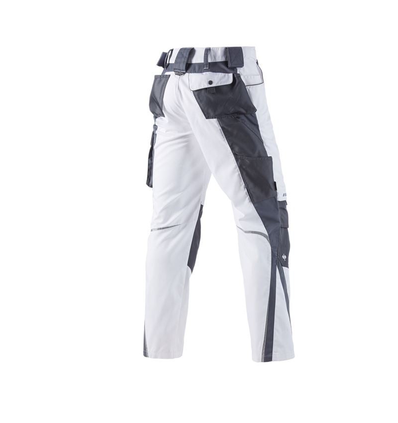 Gardening / Forestry / Farming: Trousers e.s.motion + white/grey 3