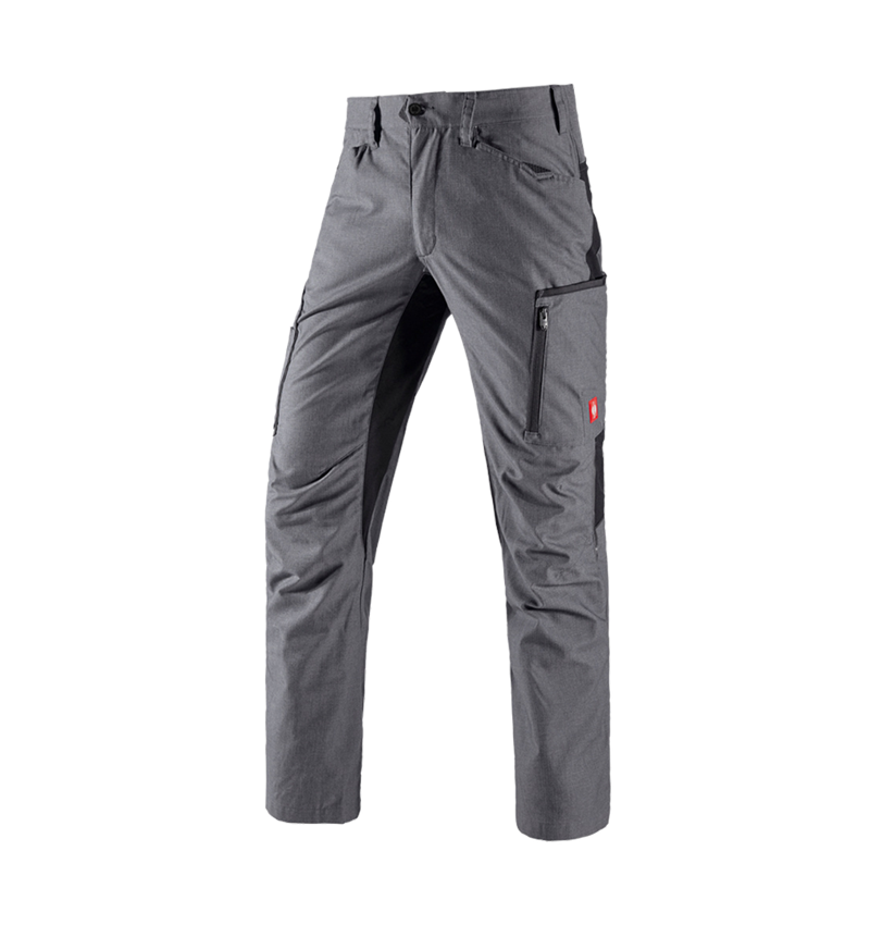 Work Trousers: Trousers e.s.vision, men's + cement melange/black 2