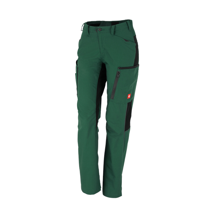 Plumbers / Installers: Winter ladies' trousers e.s.vision + green/black