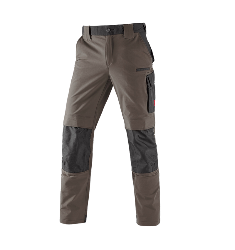 Work Trousers: Winter functional trousers e.s.dynashield + stone/black