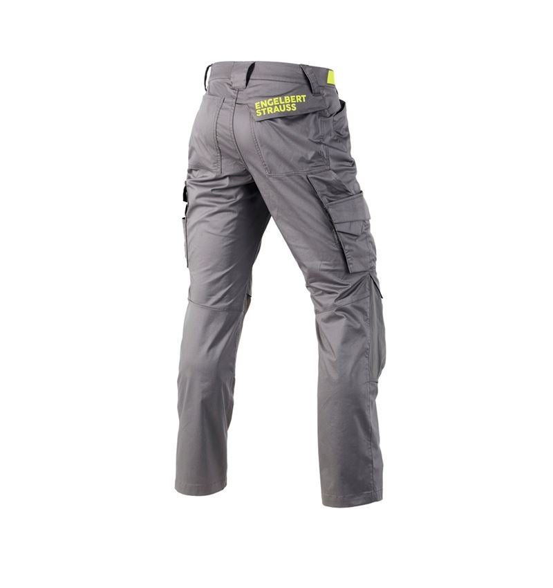 Work Trousers: Trousers e.s.trail + basaltgrey/acid yellow 3