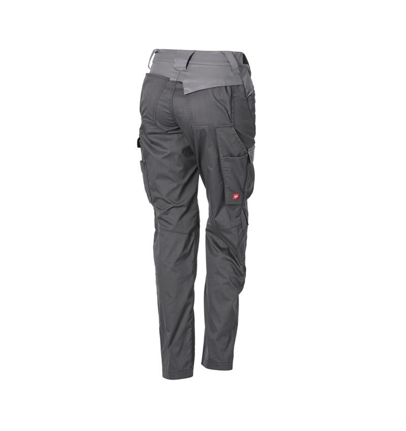 Work Trousers: Trousers e.s.trail pure, ladies' + carbongrey/basaltgrey 6