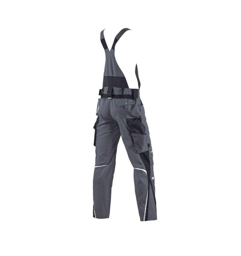Work Trousers: Bib & brace e.s.motion winter + grey/black 3
