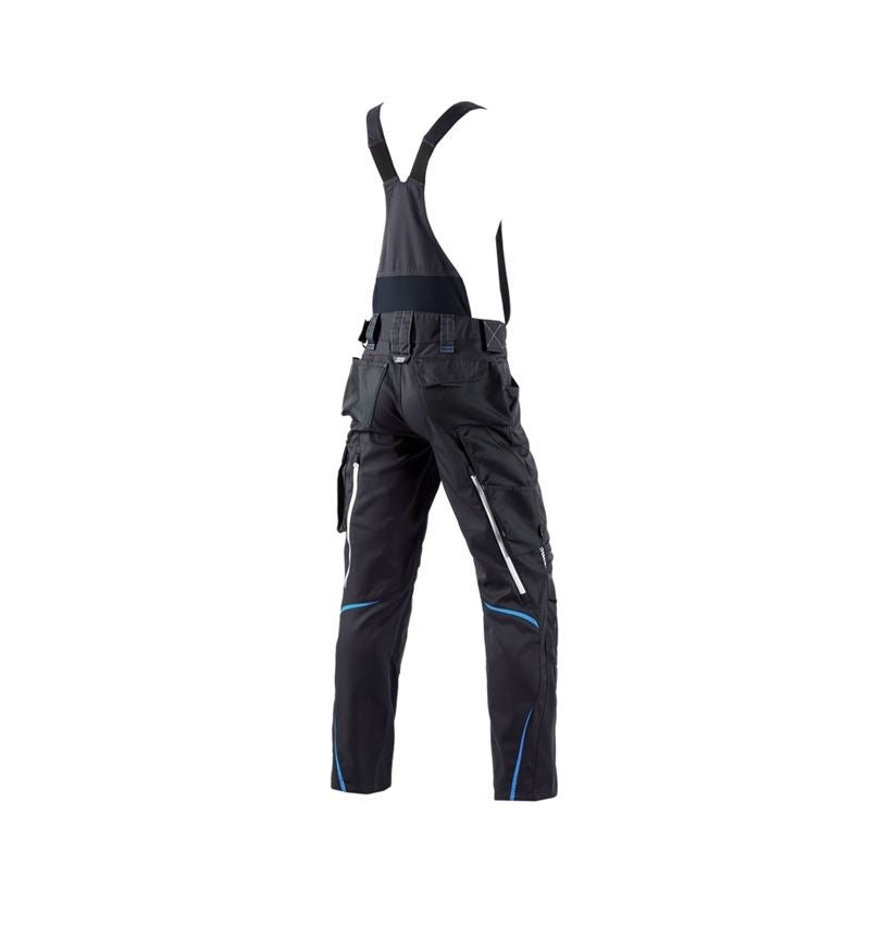 Work Trousers: Bib & brace e.s.motion 2020 + graphite/gentianblue 3