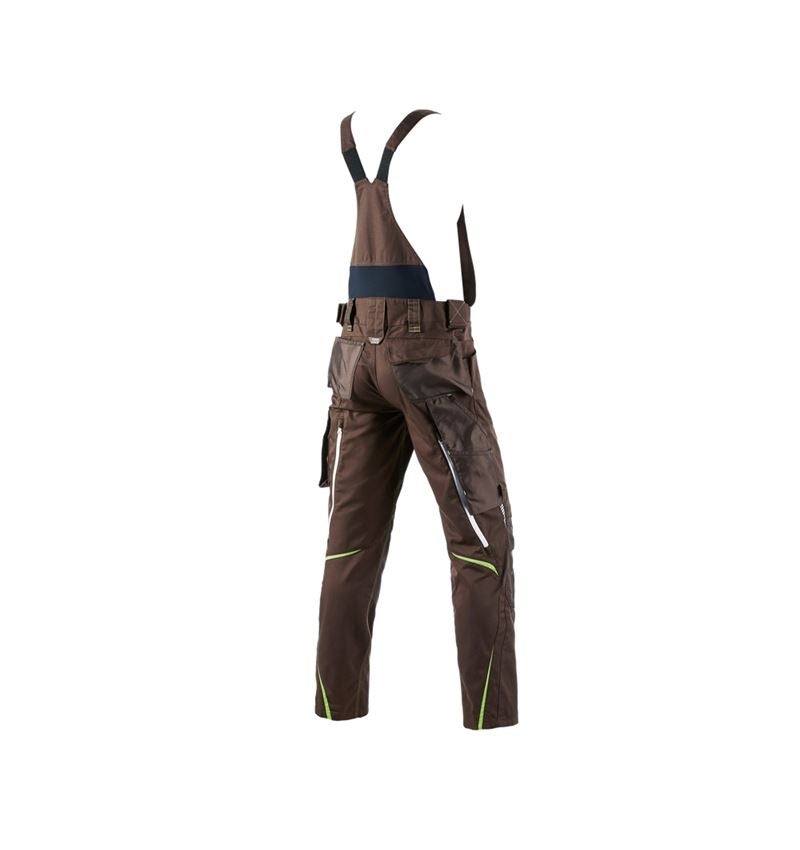 Work Trousers: Bib & brace e.s.motion 2020 + chestnut/seagreen 3