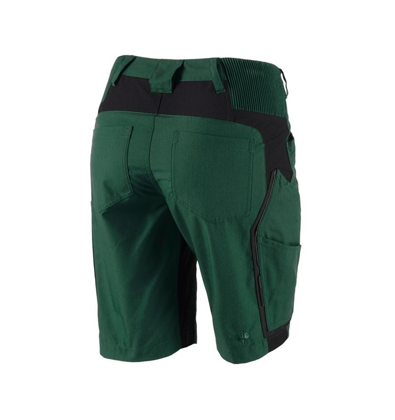 Arbetsbyxor: Shorts e.s.vision, dam + grön/svart 3