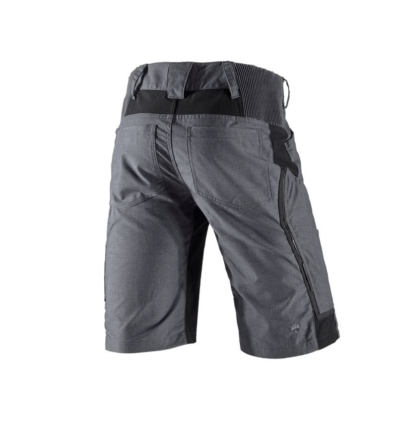 Work Trousers: Shorts e.s.vision, men's + cement melange/black 3