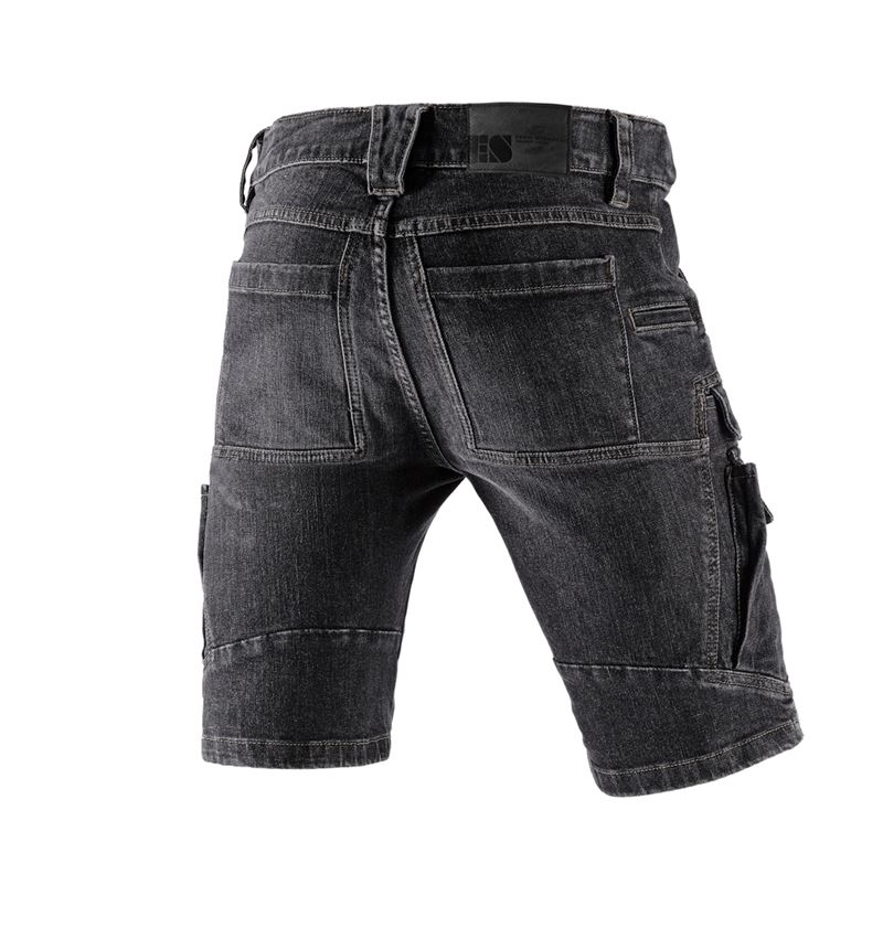 Arbetsbyxor: e.s. Cargo worker-jeans-shorts POWERdenim + blackwashed 3