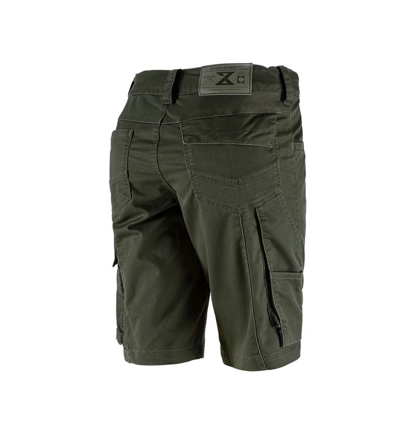 Arbetsbyxor: Shorts e.s.motion ten, dam + kamouflage-grön 3
