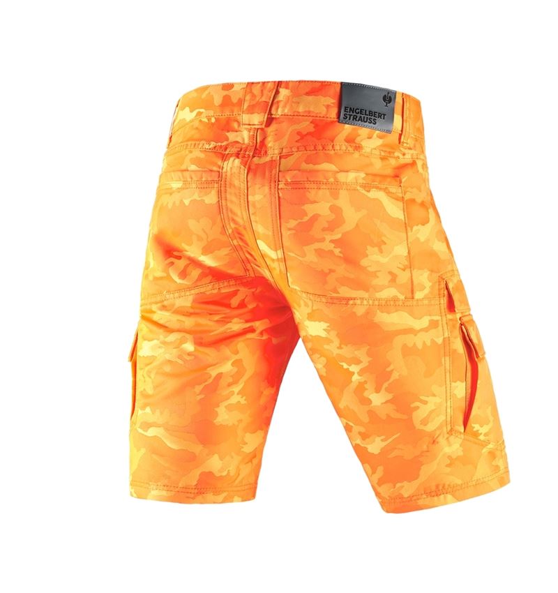 Arbetsbyxor: e.s. shorts color camo + kamouflage orange 3