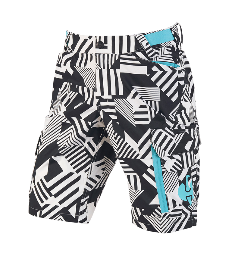 Topics: Shorts e.s.trail + black/white/lapisturquoise 2