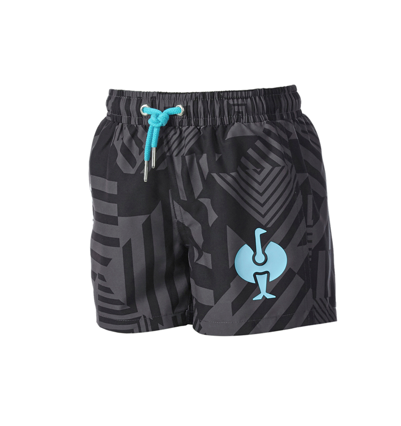 Shorts: Bathing shorts e.s.trail, children's + black/anthracite/lapisturquoise 2