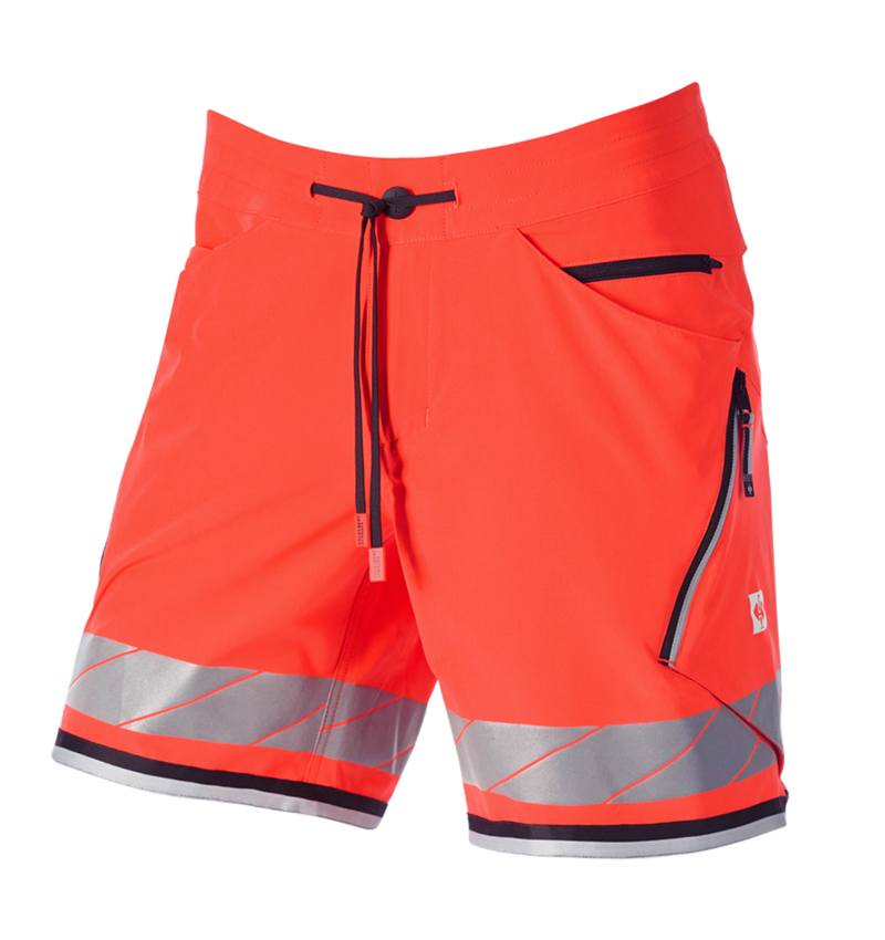 Clothing: Reflex functional shorts e.s.ambition + high-vis red/black 5