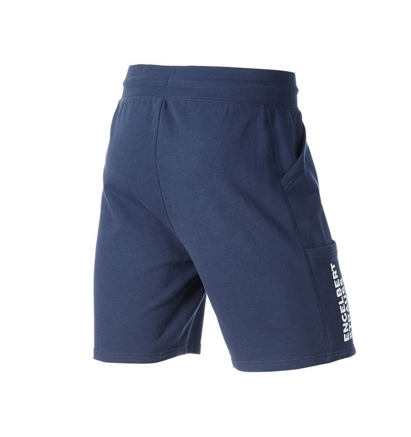 Work Trousers: Sweat short light e.s.trail + deepblue/white 5