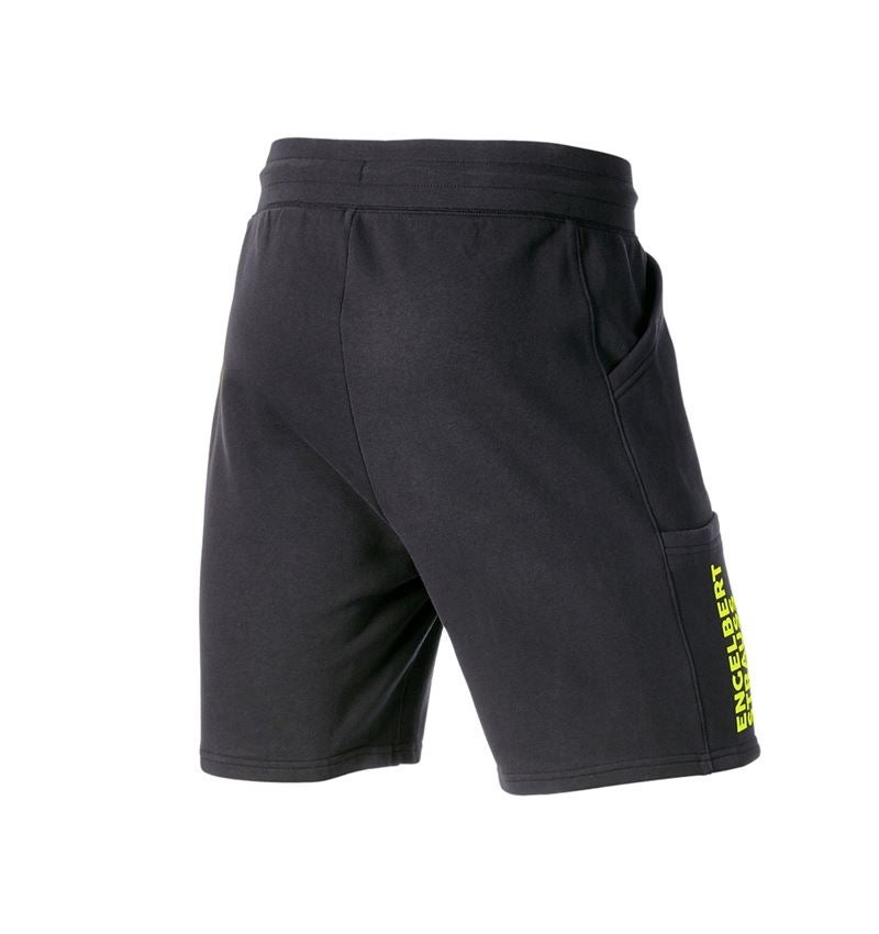 Work Trousers: Sweat short light e.s.trail + black/acid yellow 3