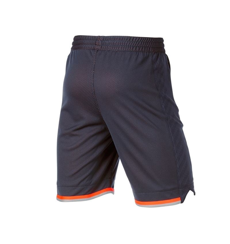 Work Trousers: Functional shorts e.s.ambition + navy/high-vis orange 5