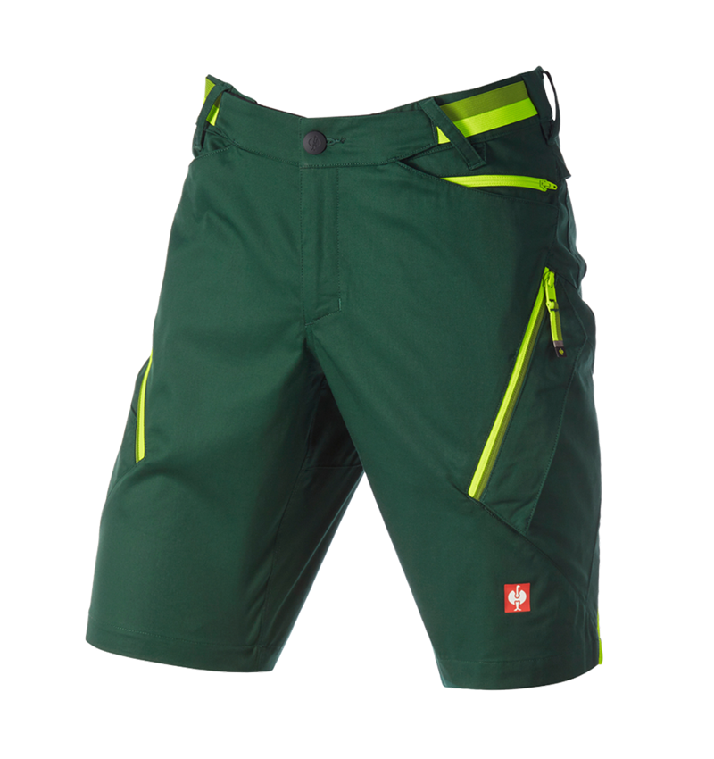 Arbetsbyxor: Multipocket- shorts e.s.ambition + grön/varselgul 6