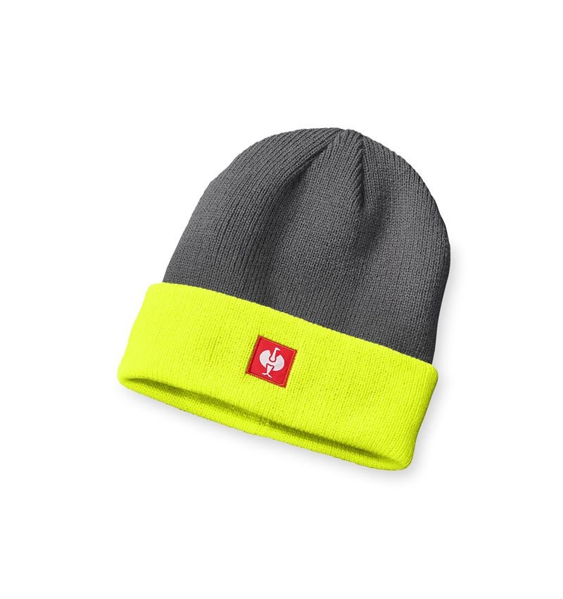 Topics: Knitted cap e.s.motion 24/7 + anthracite/high-vis yellow