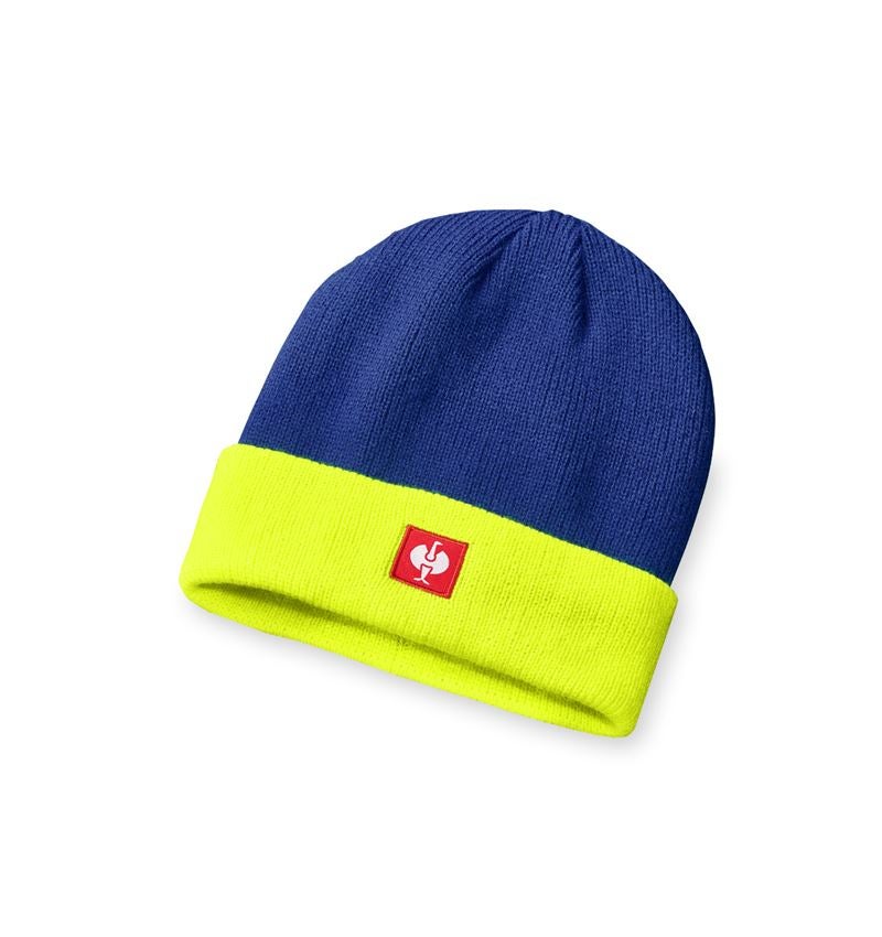 Topics: Knitted cap e.s.motion 24/7 + royal/high-vis yellow