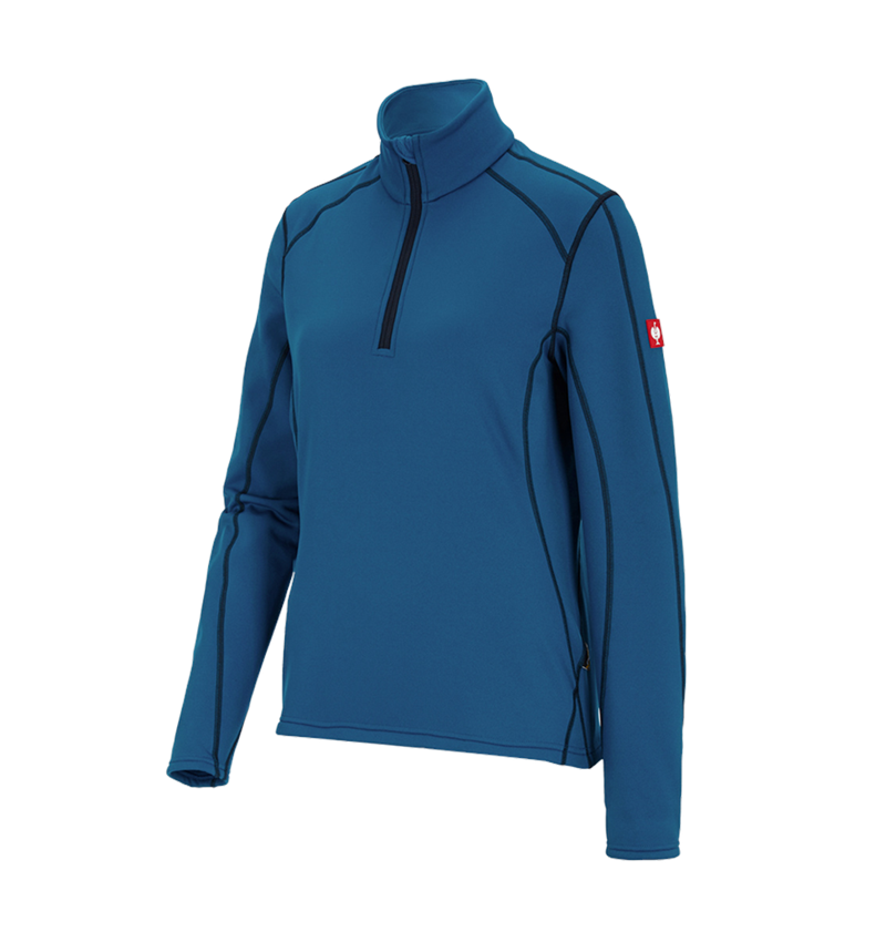 Shirts, Pullover & more: Funct.-Troyer thermo stretch e.s.motion 2020, la. + atoll/navy