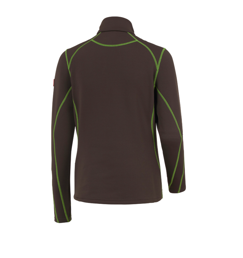 Shirts, Pullover & more: Funct.-Troyer thermo stretch e.s.motion 2020, la. + chestnut/seagreen 3