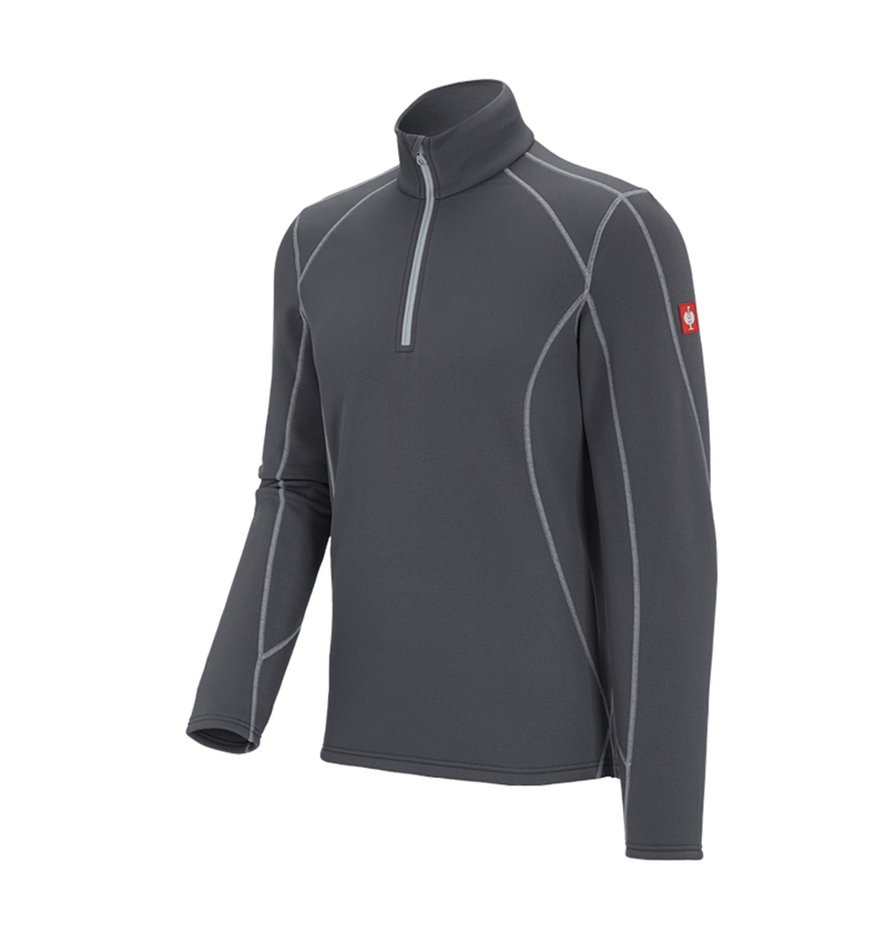Shirts, Pullover & more: Functional-Troyer thermo stretch e.s.motion 2020 + anthracite/platinum 2