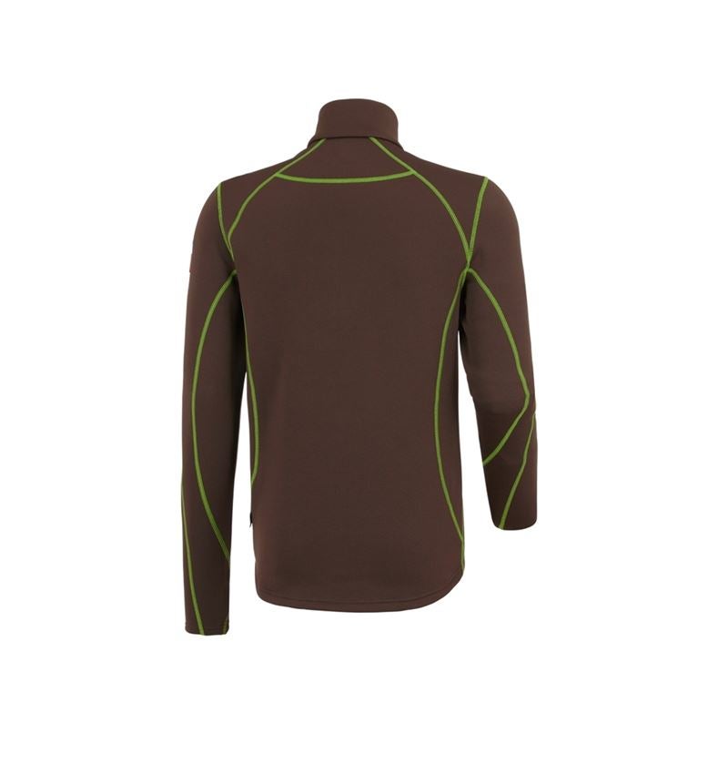 Shirts, Pullover & more: Functional-Troyer thermo stretch e.s.motion 2020 + chestnut/seagreen 3