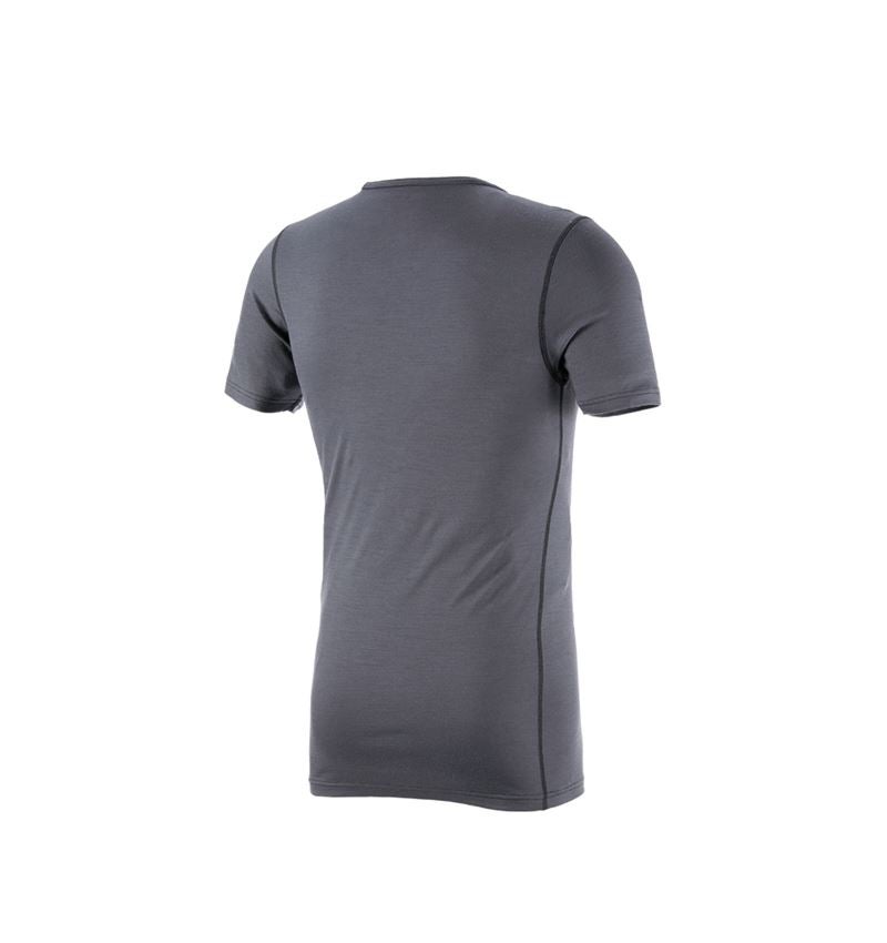 Cold: e.s. T-shirt Merino, men's + cement/graphite 2