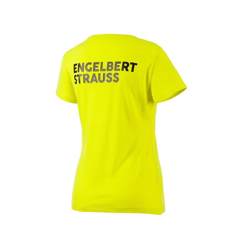 Clothing: T-Shirt Merino e.s.trail, ladies' + acid yellow/black 4