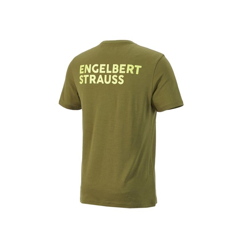 Överdelar: T-Shirt Merino e.s.trail + enegrön/limegrön 4