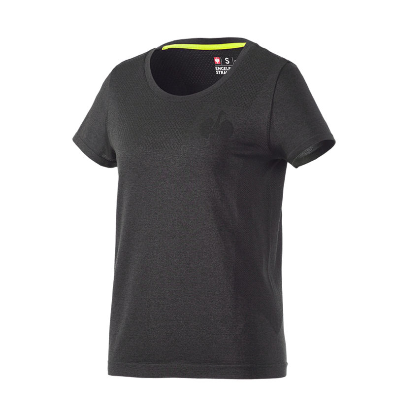 Överdelar: T-Shirt seamless e.s.trail, dam + svart melange 2