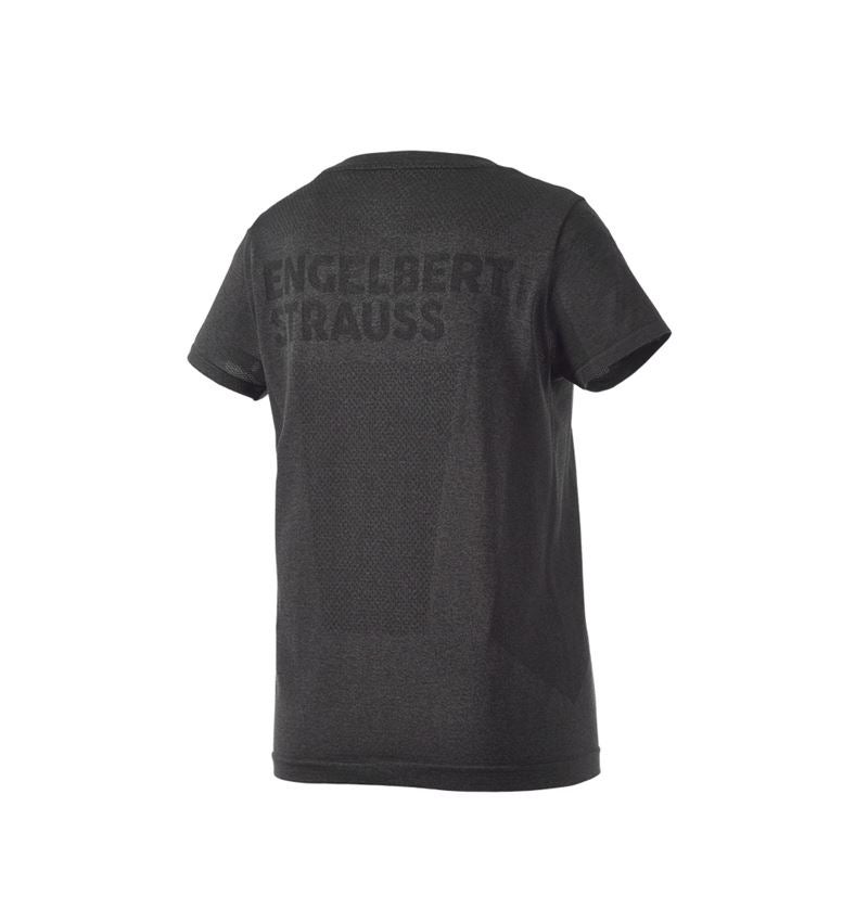 Överdelar: T-Shirt seamless e.s.trail, dam + svart melange 3