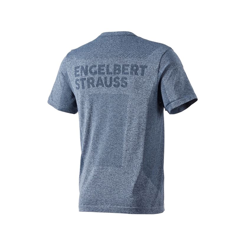 Teman: T-Shirt seamless e.s.trail + djupblå melange 3