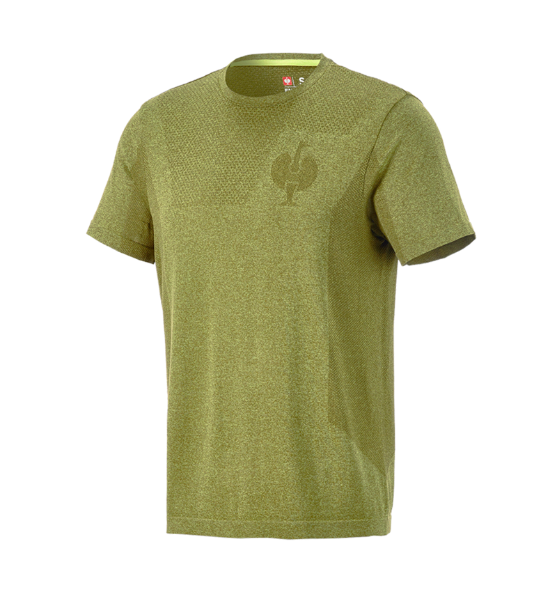 Teman: T-Shirt seamless e.s.trail + enegrön melange 4