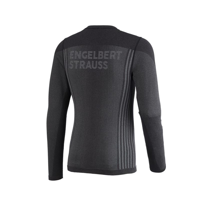 Underkläder |  Underställ: Långärmad funktionsöverdel e.s.trail seamless-warm + svart/basaltgrå 5