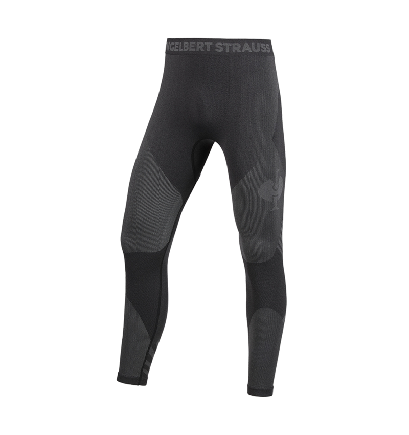 Underkläder |  Underställ: Funktionslångkalsonger e.s.trail seamless - warm + svart/basaltgrå 4