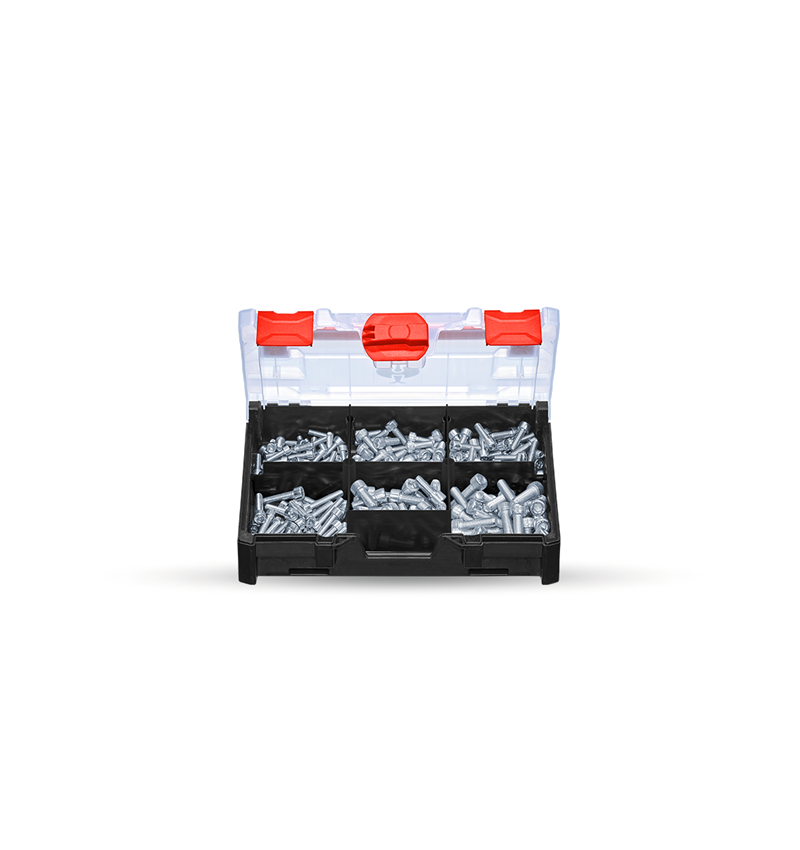 Skruvar: Cylinderskruvar sortiment ISO 4762 STRAUSSbox mini
