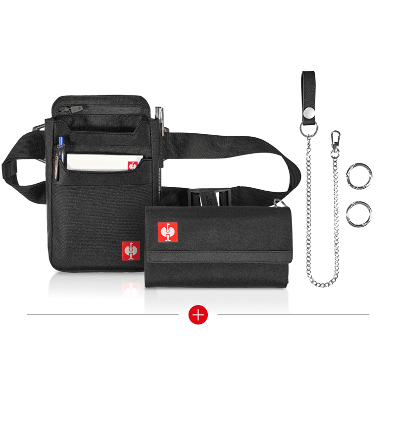 Accessories: SET: e.s. Waiter's bag + e.s. Waiter's purse base + black