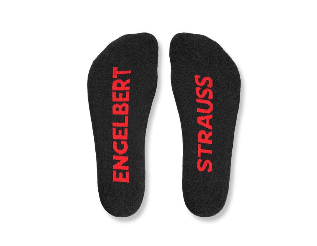 Socks: e.s. All-season socks function light/high + black/straussred