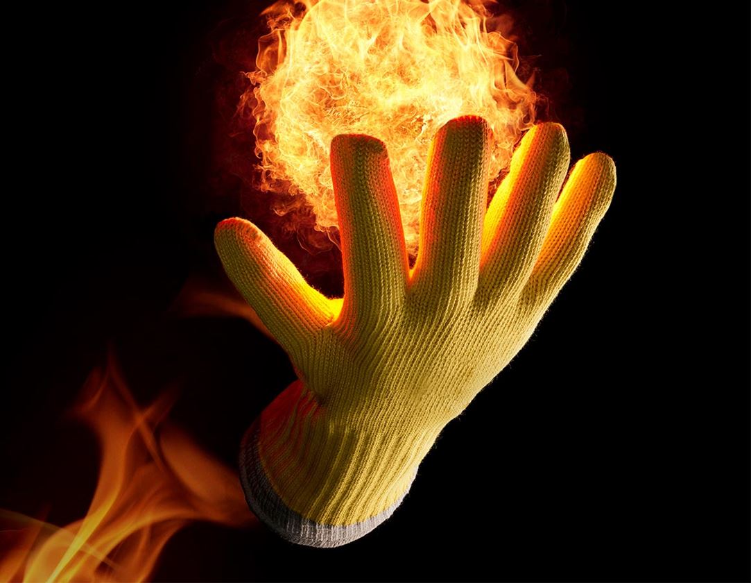 Textil: Aramid-Stickade handskar Fireblade
