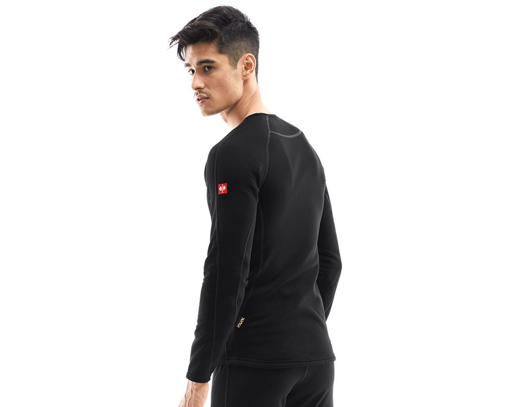 Underkläder |  Underställ: e.s. långärmad topp thermo stretch - x-warm + svart 1