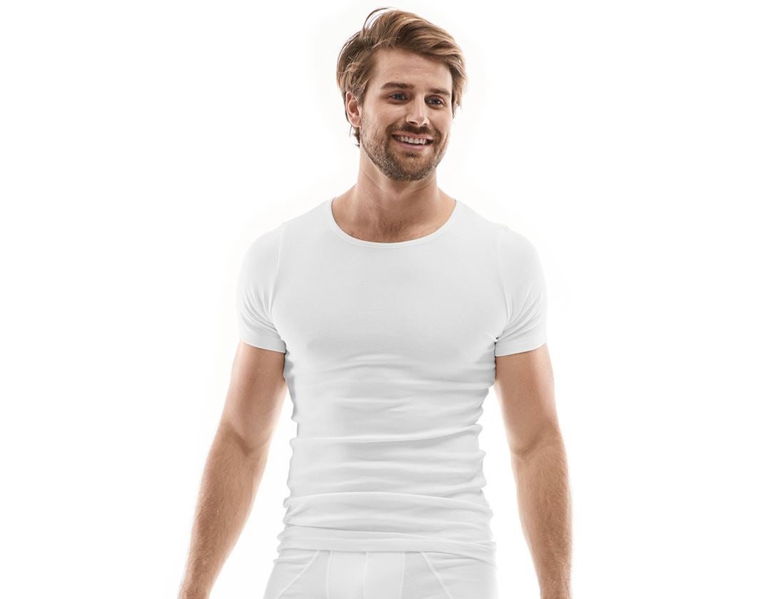 Topics: e.s. cotton rib T-Shirt + white
