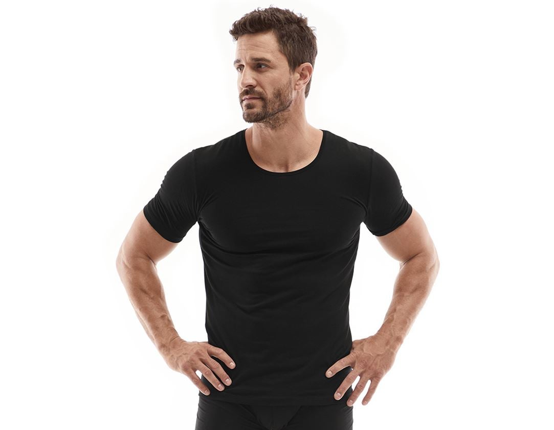 Underkläder |  Underställ: e.s. modal t-shirt + svart