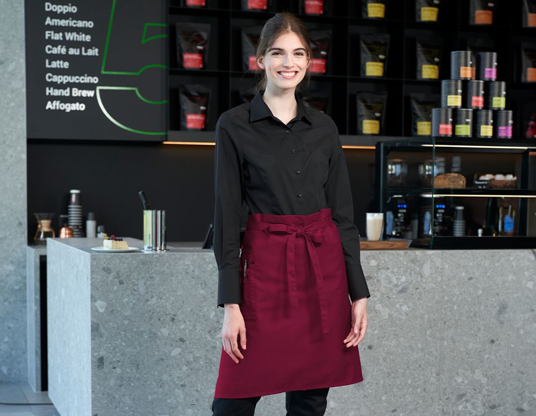 Topics: Mid-Length Apron + bordeaux/black