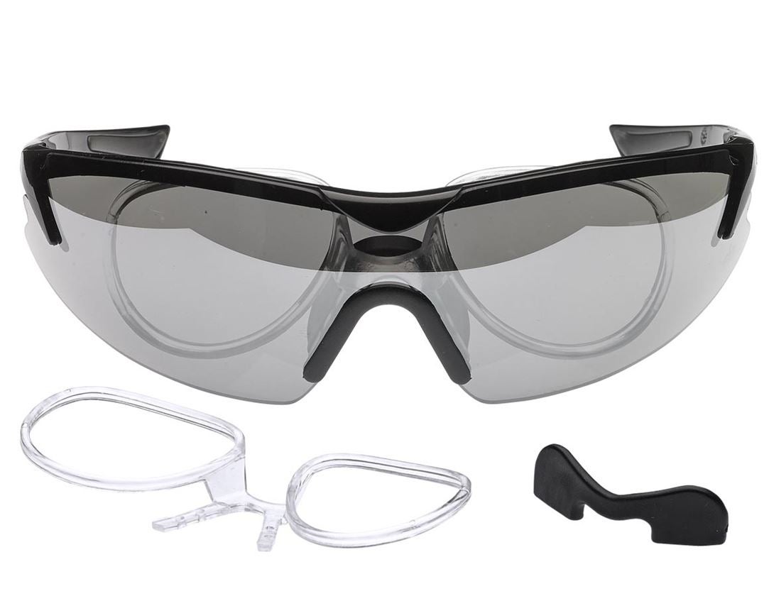 Skyddsglasögon: e.s. skyddsglasögon Araki, glasögonhållare + tonad