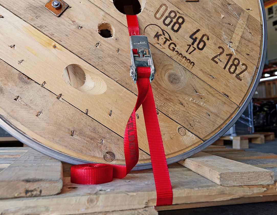 Tension straps: Single-Part Lashing Strap with Ratchet
