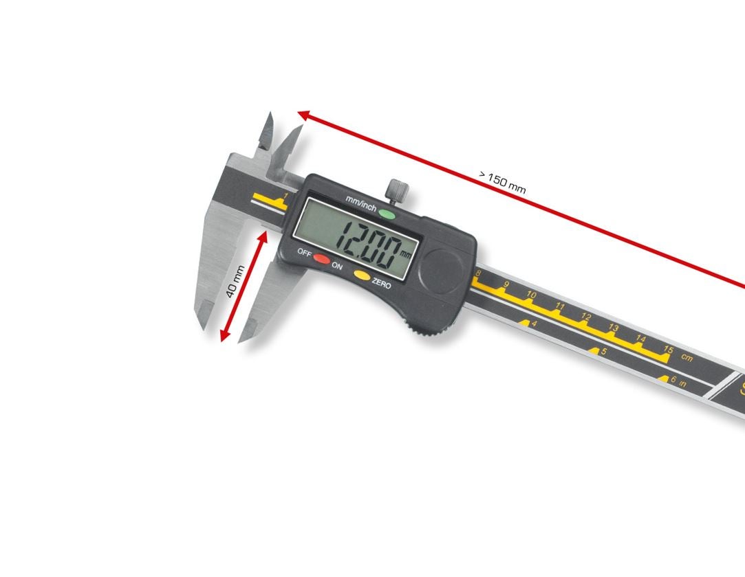 Measuring tools: Digital calliper gauge