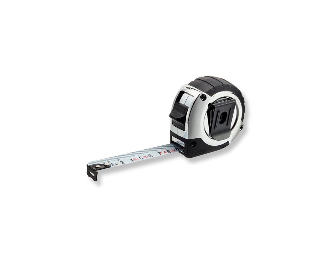 Measuring tools: e.s. pocket tape measure chrom grip 1